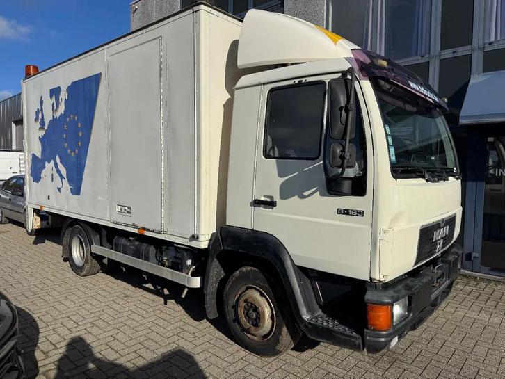 MAN 8.163 *BELGIAN TRUCK-FULL STEEL SUSPENSION* (bj 1997), Auto's, Vrachtwagens, Bedrijf, Te koop, MAN, Diesel, Handgeschakeld