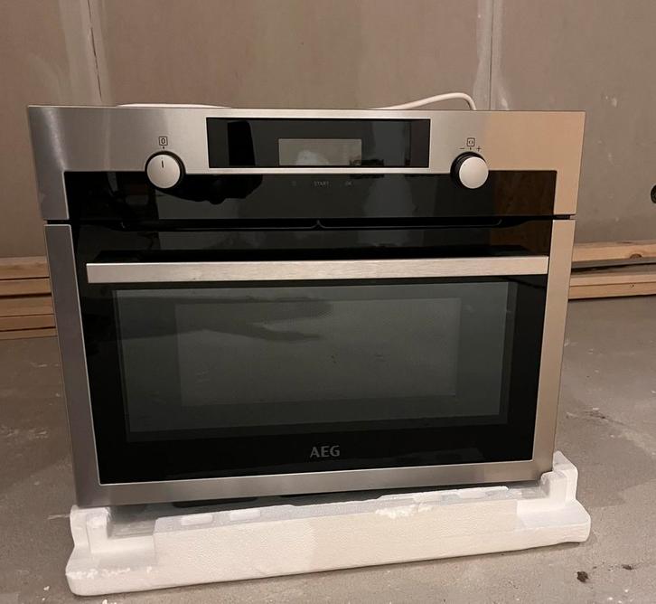 Combi-migrogolfoven (microgolf en grill), Elektronische apparatuur, Microgolfovens, Gebruikt, Inbouw, Combi-microgolfoven, 45 tot 60 cm