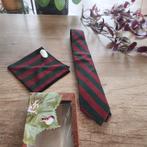 Luxe 100% zijden stropdas & pochet – Handgeweven Vredeszijde, Kleding | Heren, Stropdassen, Ophalen of Verzenden, Nieuw, Groen