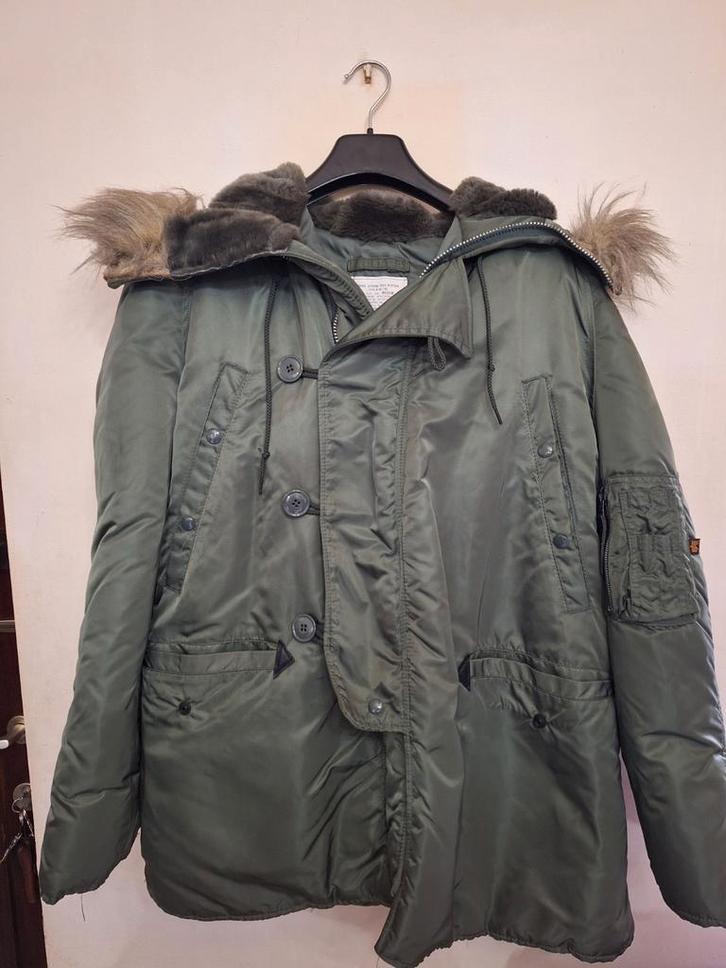 Parkas Alpha Industries small et medium, Kleding | Heren, Jassen | Winter, Zo goed als nieuw, Maat 48/50 (M), Groen