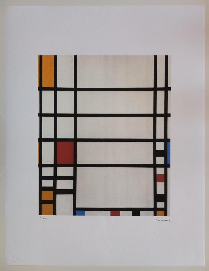 Piet Mondriaan – Lithografie ‘Trafalgar Square’, Antiek en Kunst, Kunst | Litho's en Zeefdrukken, Verzenden