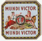 kistetiket   MUNDI  VICTOR, Verzamelen, Nieuw, Sigarenbandjes, Verzenden