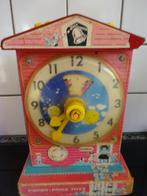 Vintage Fisher-Price learning klok opwindbare muziekdoos*, Ophalen of Verzenden, Gebruikt