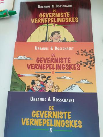 3 x Urbanus & Bosschaert De geverniste Vernepelingskes 5 6 7 beschikbaar voor biedingen