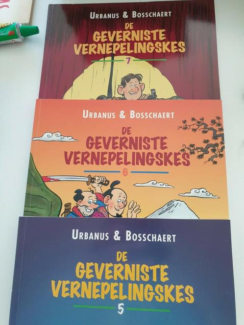 3 x Urbanus & Bosschaert De geverniste Vernepelingskes 5 6 7, Boeken, Stripverhalen, Zo goed als nieuw, Ophalen of Verzenden