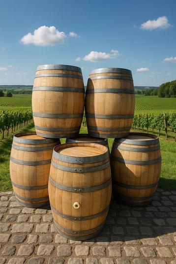 Tonneau de vin en bois (chêne) 225litres. LIVRAISON possible beschikbaar voor biedingen