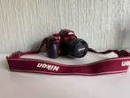 Nikon D5300 rood + extra lens + boek, Audio, Tv en Foto, Fotocamera's Digitaal, Ophalen of Verzenden, Gebruikt, Spiegelreflex