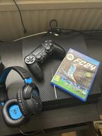 Ps4 + controller, fc 24 en headset, Games en Spelcomputers, Spelcomputers | Sony PlayStation 4, Ophalen, Met 1 controller, Original