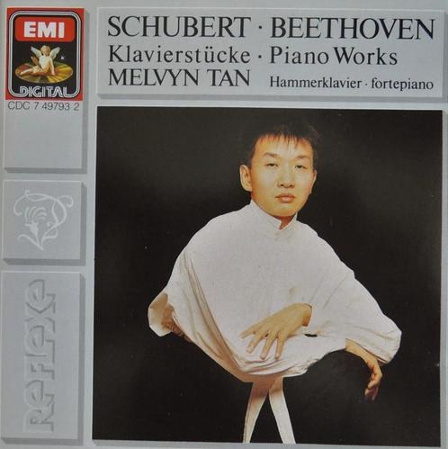 Schubert & Beethoven - Melvyn Tan (Fortepiano) - EMI - DDD, Cd's en Dvd's, Cd's | Klassiek, Zo goed als nieuw, Kamermuziek, Ophalen of Verzenden