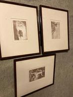 3 reproducties van litho's Rembrandt, Antiek en Kunst, Kunst | Etsen en Gravures, Ophalen of Verzenden