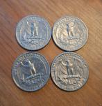 4x Quarter Dollars, USA, Postzegels en Munten, Ophalen of Verzenden