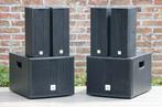 2x The Box Pro Achat 204 + Sub 108, Ophalen, Zo goed als nieuw, 120 watt of meer, Front, Rear of Stereo speakers