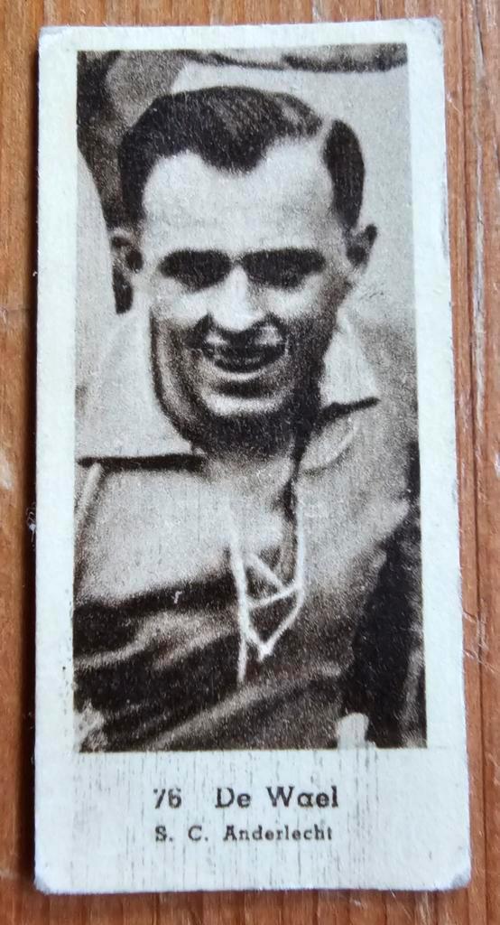 1940s (pre panini) nr 76 André De Wael SC Anderlecht!, Hobby en Vrije tijd, Stickers en Plaatjes, Gebruikt, Plaatje, Ophalen of Verzenden