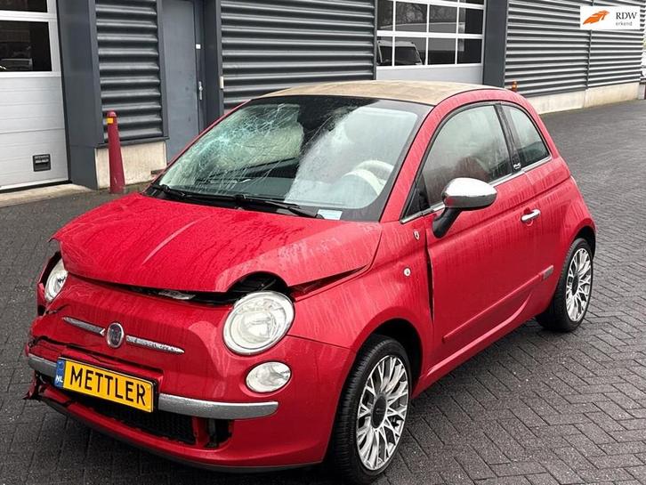 Fiat 500 C 1.2 Lounge, cabrio, airco, navigatie, PDC, Auto's, Fiat, Bedrijf, Te koop, 500C, ABS, Airbags, Airconditioning, Bluetooth