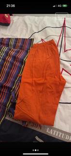 Pyjama Woody pantalon haut orange rayé 164, Enlèvement, Woody, Neuf