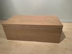Coffre de rangement en bois, Maison & Meubles, Enlèvement, Comme neuf, 75 à 100 cm, Moins de 50 cm