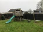 GRATIS speelhuis buiten met schommel en glijbaan, Kinderen en Baby's, Ophalen, Gebruikt, Hout