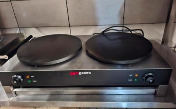 Pannenkoekenmaker - met 2 platen - Ø 400mm   beschikbaar voor biedingen