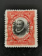 Canal Zone 1909 - postzegel Panama opdruk CANAL ZONE type II, Ophalen of Verzenden, Midden-Amerika, Gestempeld