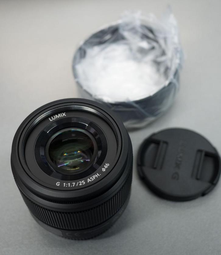 Panasonic Lumix G 25mm f/1.7 ASPH, Audio, Tv en Foto, Foto | Lenzen en Objectieven, Zo goed als nieuw, Standaardlens, Ophalen of Verzenden