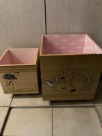 Houten opbergbakken op wieltjes Bloomingville, Ophalen, Gebruikt