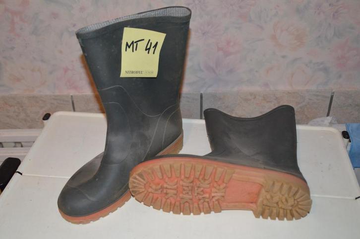 Rubberen laarzen - Veiligheidsschoenen, Tuin en Terras, Werkkleding, Zo goed als nieuw, Laarzen, Ophalen