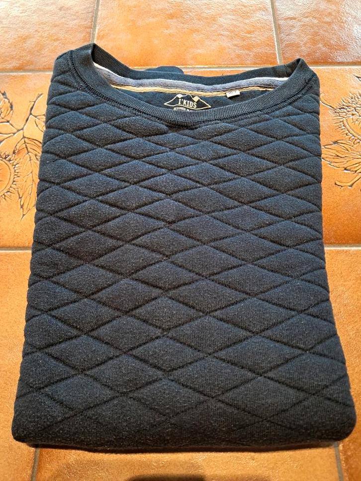 Marineblauwe trui van I'KIDS, 16 jaar oud, Kinderen en Baby's, Kinderkleding | Maat 176, Gebruikt, Jongen, Trui of Vest, Ophalen of Verzenden