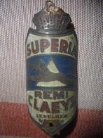 kopmerk superia zedelgem balhoofdplaatje plaque velo vintage, Antiek en Kunst, Ophalen of Verzenden
