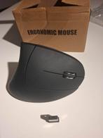 Souris ergonomique sans fil neuve avec port USB plugin, Computers en Software, Muizen, Ophalen of Verzenden, Draadloos, Muis, Ergonomisch