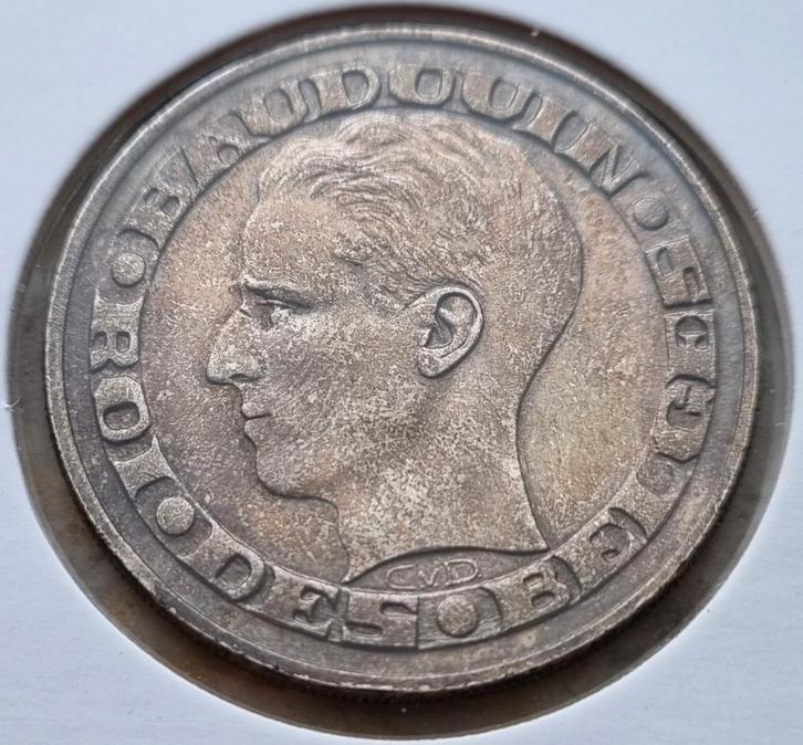 50 Francs Expo '58 / UNC, Postzegels en Munten, Munten | België, Losse munt, Zilver, Ophalen of Verzenden