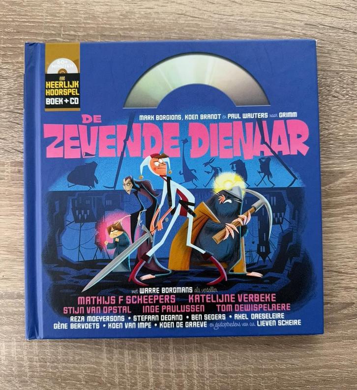 Paul Wauters - De zevende dienaar hoorspel, boek + CD, Boeken, Kinderboeken | Jeugd | onder 10 jaar, Zo goed als nieuw, Ophalen of Verzenden