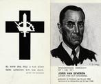 Herdenkingsprent Joris Vanseveren Vermoord met nekschot 1940, Envoi, Image pieuse