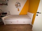 bed 1 persoons, Huis en Inrichting, Slaapkamer | Bedden, Ophalen, Gebruikt, Eenpersoons, Wit