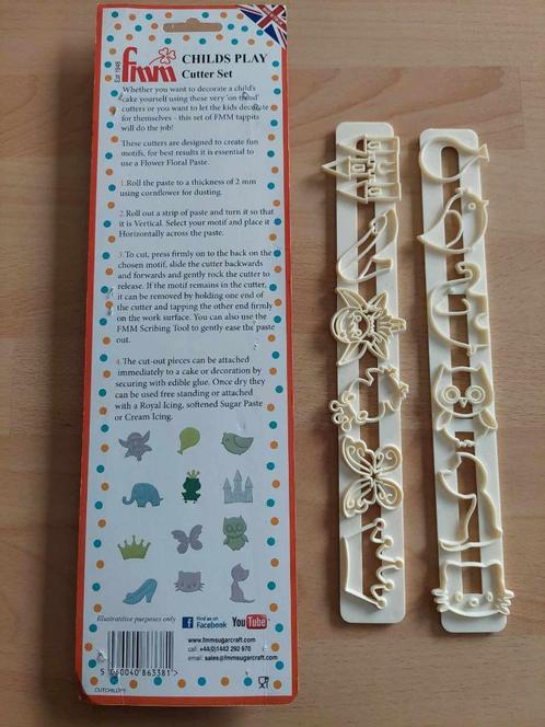 FMM | Childs Play cutter set, Hobby en Vrije tijd, Taarten en Cupcakes maken, Zo goed als nieuw, Overige typen, Taarten of Cupcakes