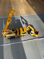 Kraanwagen en graafmachine Bruder Groot, Kinderen en Baby's, Speelgoed |Speelgoedvoertuigen, Ophalen, Gebruikt