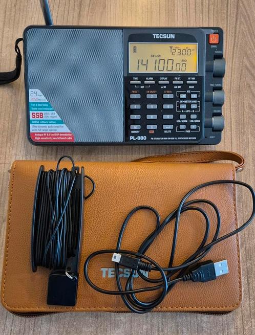 TECSUN PL880 decametrische ontvanger., Telecommunicatie, Zenders en Ontvangers, Zo goed als nieuw, Ontvanger, Ophalen