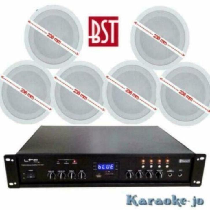 Muziek systeem met 6 x 30 Watt Plafond-speakers, Audio, Tv en Foto, Stereoketens, Nieuw, Speakers, Overige merken, Ophalen of Verzenden