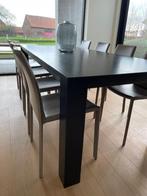 Tafel met bijhorende stoelen, Hedendaags, Zo goed als nieuw, 6 tot 8 stoelen, Ophalen