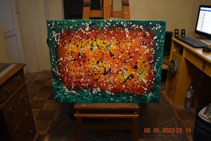 Abstracte schilderkunst serie nr (21), door joky kamo, Antiek en Kunst, Kunst | Schilderijen | Modern, Ophalen