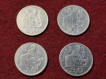 België - set 4 x 50 Frank Mercurius (#080#) beschikbaar voor biedingen
