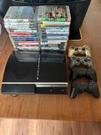 ps3 met 4 controllers en 34 games, Ophalen, Met games, Phat, Zo goed als nieuw