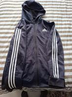 Adidas hoodie hooded sweater met rits donkerblauw M met kap, Kleding | Heren, Sportkleding, Ophalen of Verzenden, Zo goed als nieuw