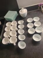 Set van bordjes, potjes, suikerpot, Ophalen, Zo goed als nieuw