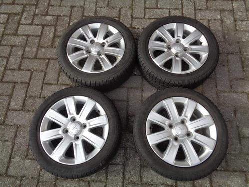 Set winterwiel + aluminium velg origineel mitsubishi colt, Auto-onderdelen, Banden en Velgen, Banden en Velgen, Winterbanden, Ophalen of Verzenden