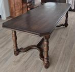 Massief eiken eettafel, Huis en Inrichting, Ophalen, Gebruikt, Klassiek, Eikenhout