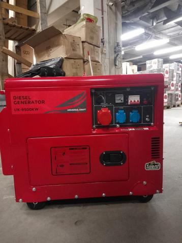 Stroomgroep/generator diesel 6500w Nieuw gratis bezorging 
