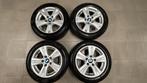 Set winterbanden op BMW-alu velgen 205/55R16, Auto-onderdelen, Banden en Velgen, Ophalen, Gebruikt, 16 inch, Banden en Velgen