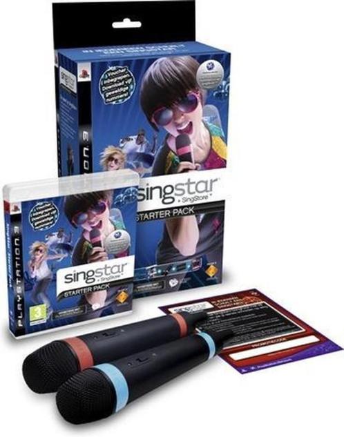 Singstar Starter Pack (incl. microfoons en receiver), Games en Spelcomputers, Games | Sony PlayStation 3, Zo goed als nieuw, Muziek