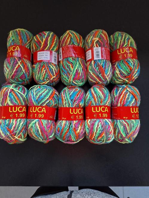 10x50gr Wibra Luca gemêleerde brei/haak garen, Hobby en Vrije tijd, Breien en Haken, Zo goed als nieuw, Breien of Haken, Wol of Garen