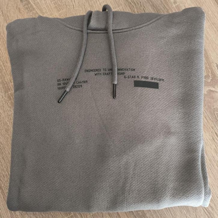 G-STAR Sweater met kap/hoodie, Grijs, XL, Kleding | Heren, Truien en Vesten, Zo goed als nieuw, Maat 56/58 (XL), Grijs, Ophalen of Verzenden